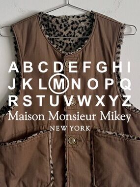 Engineered Garments Reversible Herringbone Faux Fur Vest - S